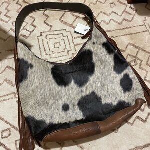 NWT Concealed Fringe Cowhide Purse   American Darling